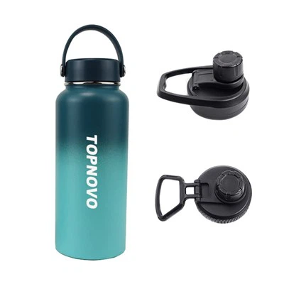 Klassinen pullo vesipullo ruostumaton teräs kahvan kansi